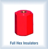full  hexagonal support insulators for panel