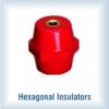 hexagonal support insulators for panel